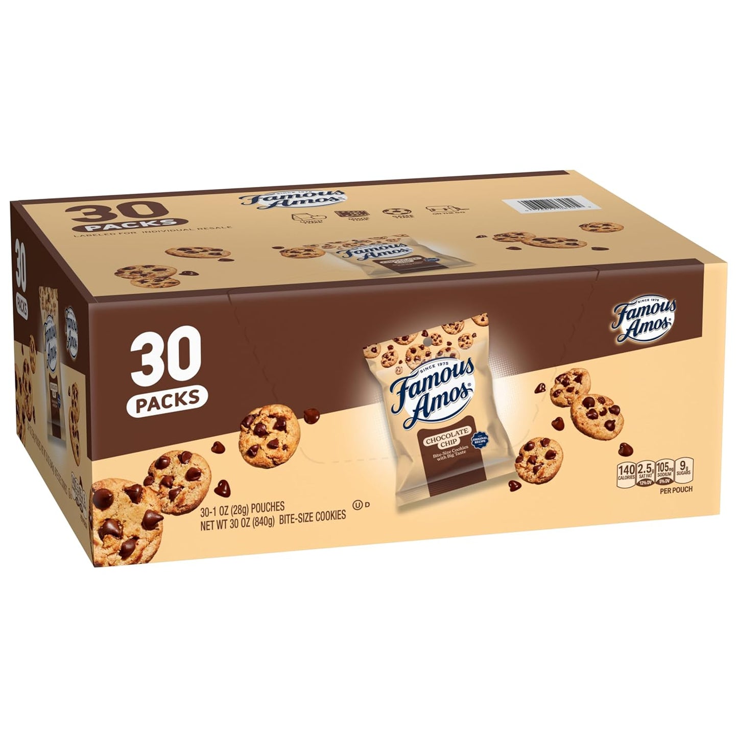 Famous Amos Original Recipe Chocolate Chip Bite-Size Cookies