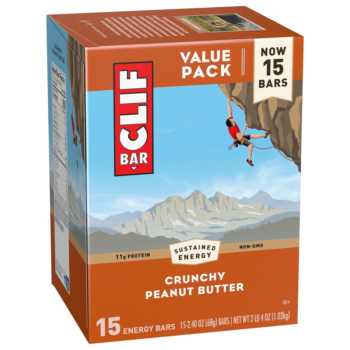 CLIF BAR - Protein Bars - Crunchy Peanut Butter