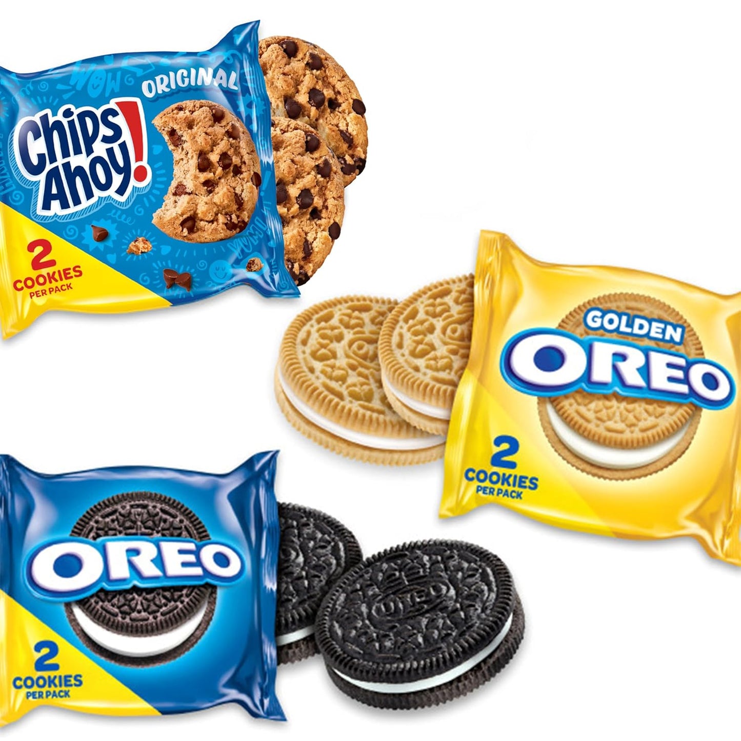 Nabisco Sweet Treats Cookie Variety Pack OREO, OREO Golden & CHIPS AHOY!, School Snacks