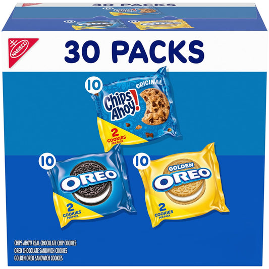 Nabisco Sweet Treats Cookie Variety Pack OREO, OREO Golden & CHIPS AHOY!, School Snacks