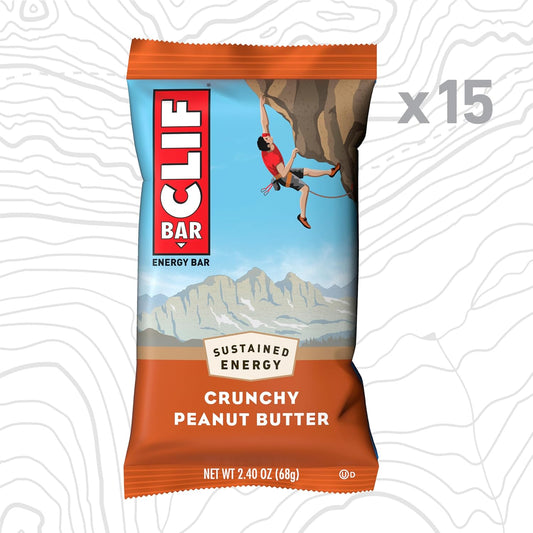 CLIF BAR - Protein Bars - Crunchy Peanut Butter